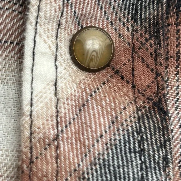 Wrangler‎ Retro Western Shirt Men's M – Brown Plaid, Pearl Snap Buttons, Cotton - Picture 9 of 14
